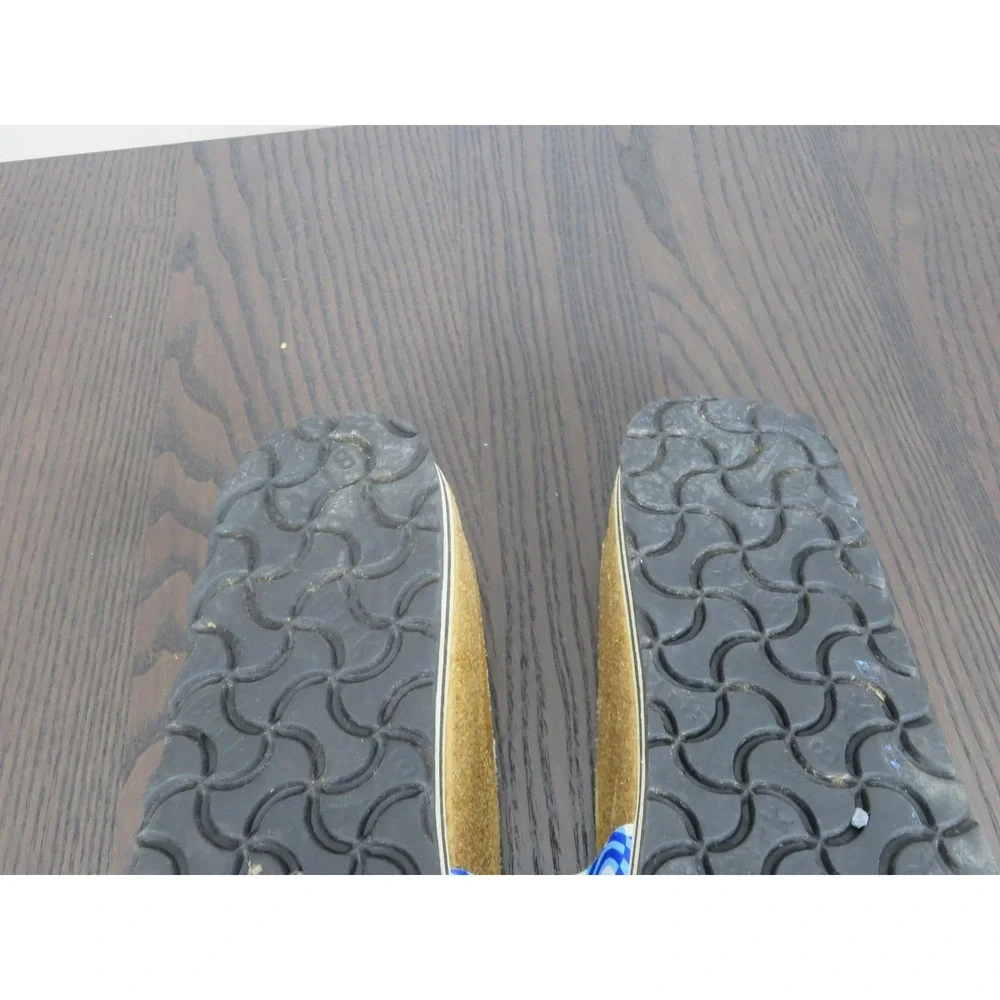 Birkenstock Betula Sandals Womens Size 8 39 Blue Slide Cork Wedge Floral